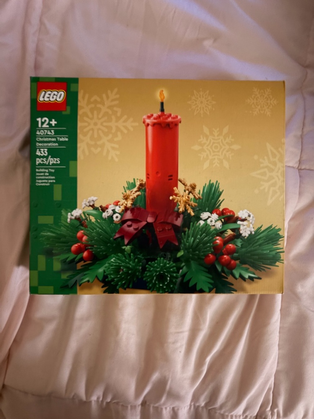 LEGO Holiday Candle Centerpiece in Red and Green